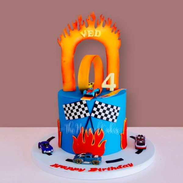 hot wheels cake