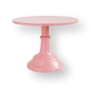 pink metal stand