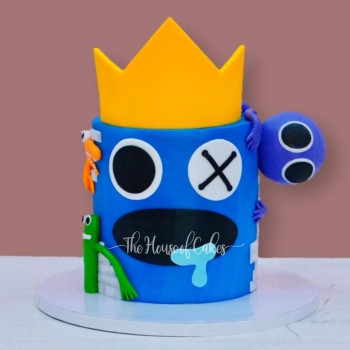 rainbow friends cake