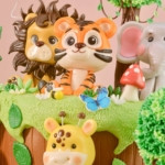 Epic Jungle Animals Theme Cake