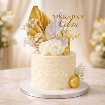 Elegant Nikkah Cake