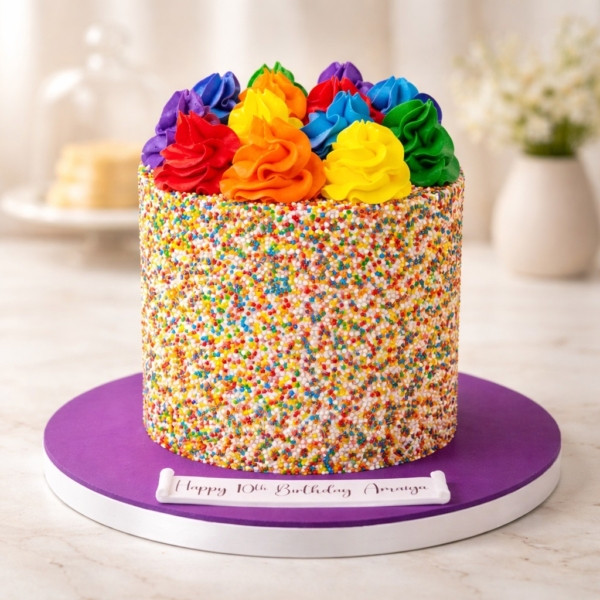Rainbow Wonder Cake