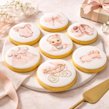 Adorable Baby Girl Cookies
