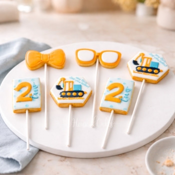 Blippi themed cookies
