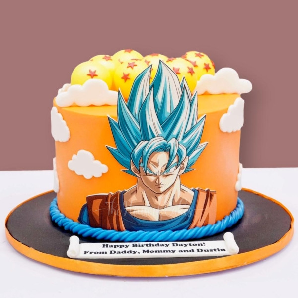 Dragon ball goku cake