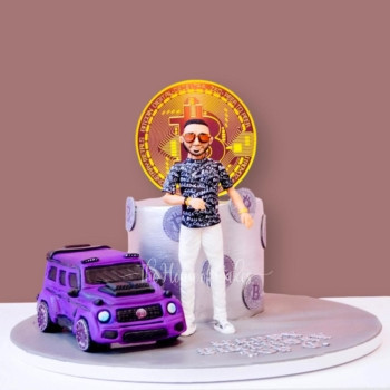 Mercedes Brabus and Bitcoin Cake