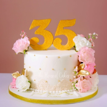 so elegant birthday cake