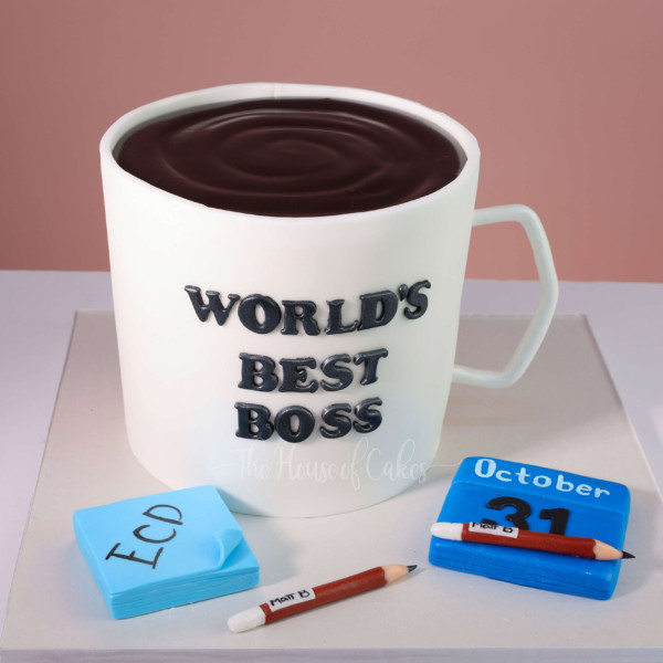 world's best boss cake