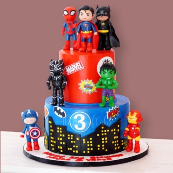 Superheroes cakes