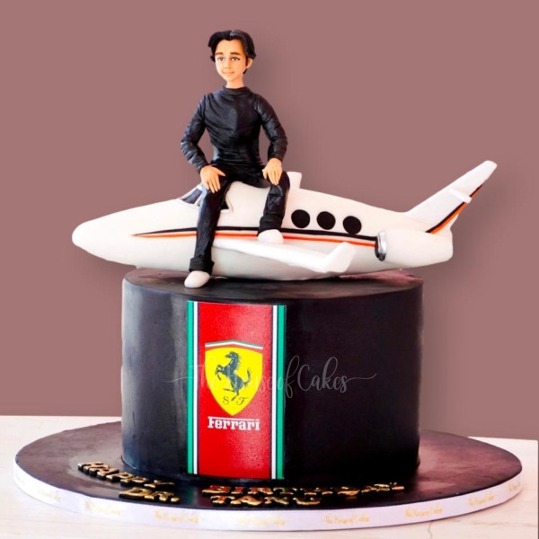 Ferrari and plane cake