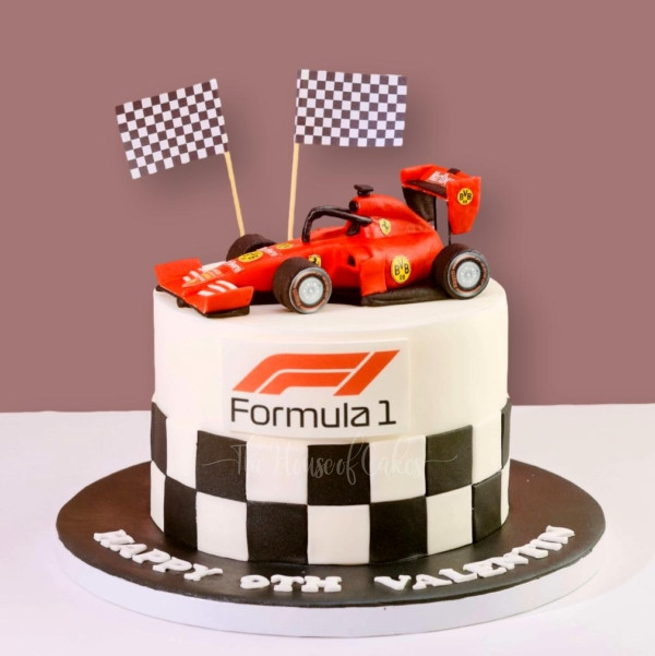The Grand Prix Ferrari Car Cake in Duba