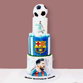 Barcelona Messi Glory Cake