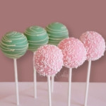 Pink and Green Cake Pops