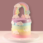 Heavenly Rainbow Cake