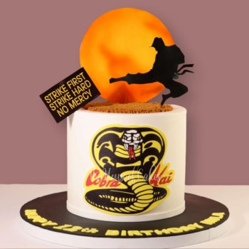 Cobra Kai Cake