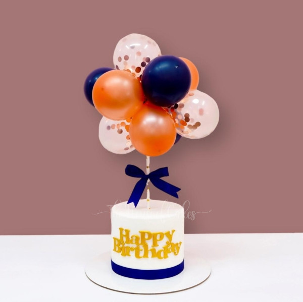 Balloon Bliss Birthday Cake