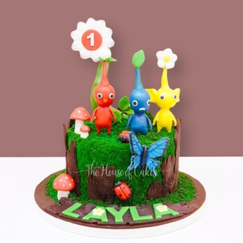 Enchanted Pikmin Adventure Cake
