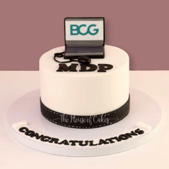 Work & Play Laptop Cake