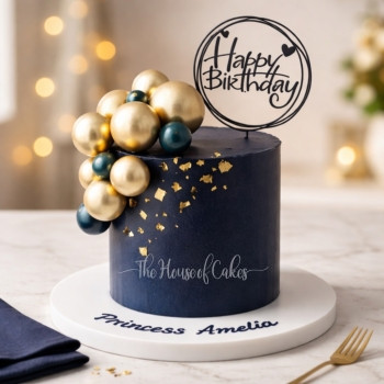 Black Gold Luxe Cake