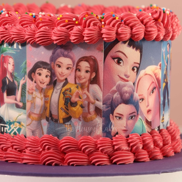 KPop Demon Hunters cake Dubai