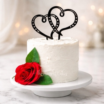 Eternal Hearts Wedding Cake