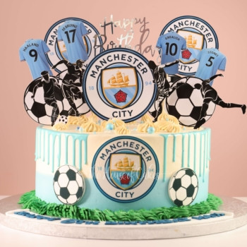 Man City Victory Cake