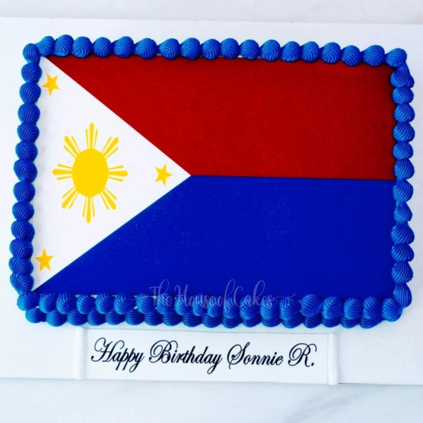 Philippines Flag Cake in Dubai