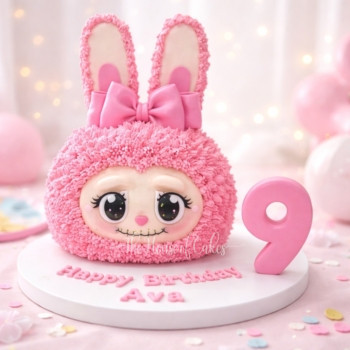 Pink Labubu Fantasy Cake