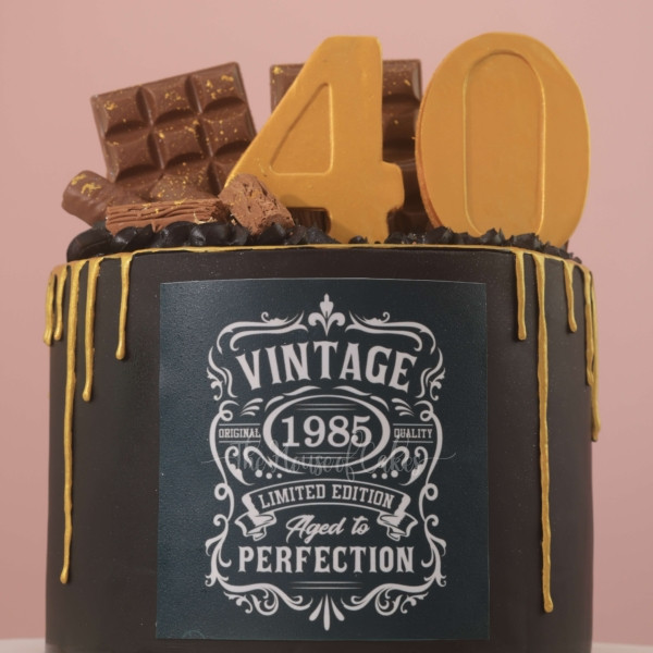 Vintage Aged to Perfection Cake in Dubai