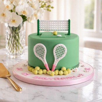 Tennis star cake