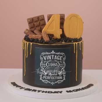 Vintage Aged to Perfection Cake in Dubai