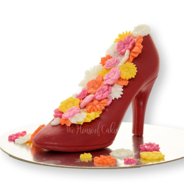 Red Chocolate Shoe Cake