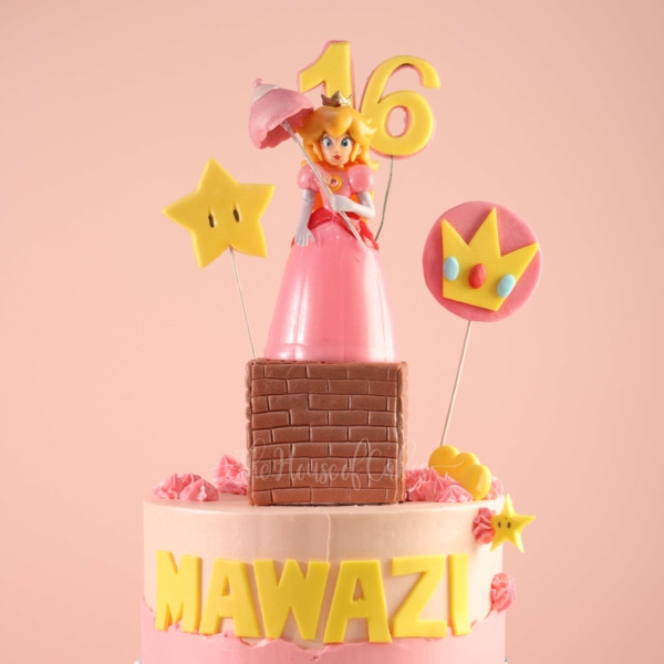 Enchanting Princess Peach Cake