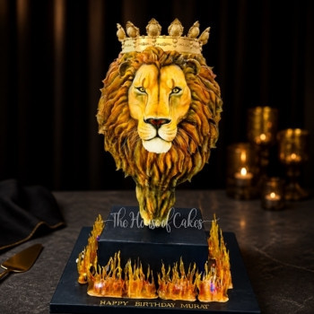 Majestic Lion King Cake in Dubai from The House of Cakes Bakery
