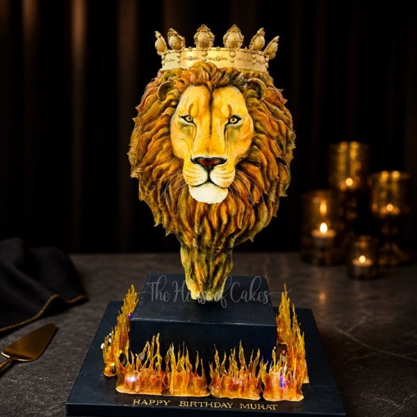 Majestic Lion King Cake in Dubai from The House of Cakes Bakery
