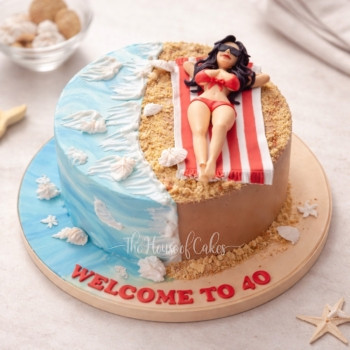 Seaside Serenity Cake in Dubai