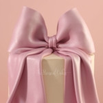 Blush Bow Elegance Cake