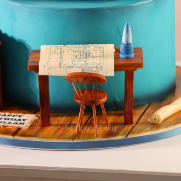 iconic architect cake