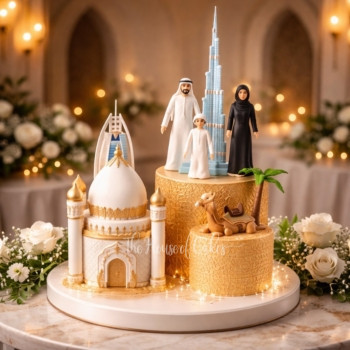 Desert Dynasty Dubai Cake
