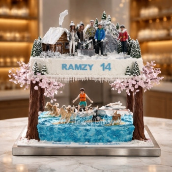 Nordic Luxe Expedition Surf and Dogs Cake