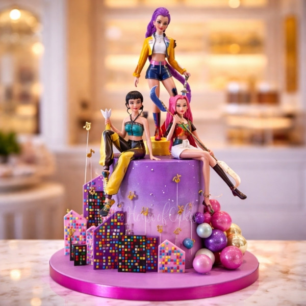 Exquisite K-Pop Demon Hunters Cake