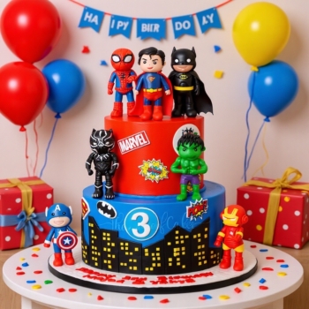 Superheroes cakes