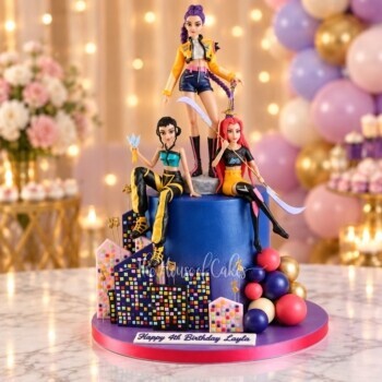 K-pop Demon Hunters Showstopper Cake